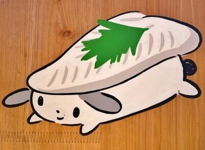 寿司キャラワンコ　白身魚？