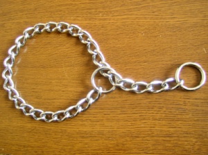 グレートデーン用にお作りした線径4㎜のチョークチェーン