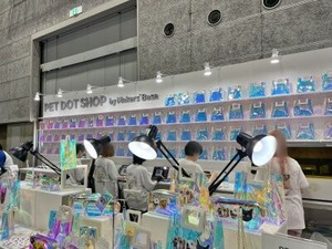 会場限定でのプリントサービスを行うブース