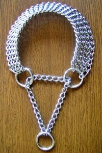 シルバータイプオールメタルハーフチョーク首輪