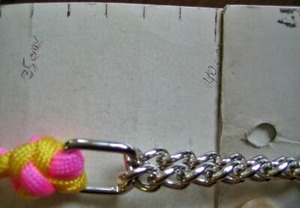 サイズ直し前のハーフチョーク首輪