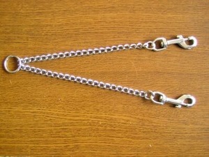 甲斐犬と美濃柴用の二頭引きチェーン